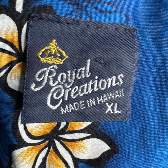 Royal Creations Hawaiian Floral Mini Slip Dress Vintage Plumeria Tropical Hawaii - Picture 4 of 6